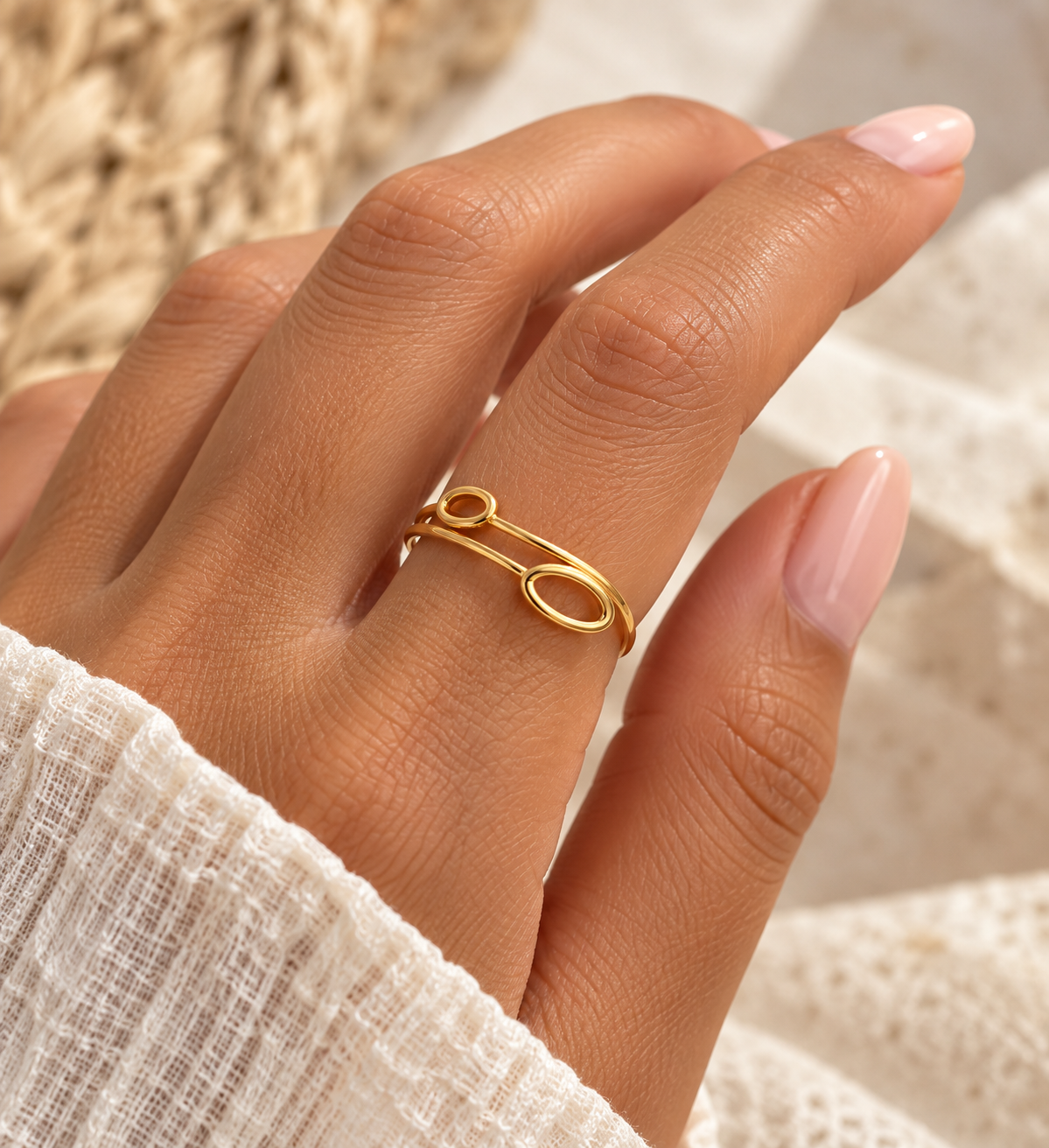 Bali Golden Infinity Ring