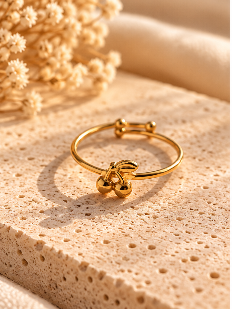 Bali Golden Cherry Ring