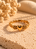 Bali Golden Heart Ring