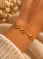 Bali Golden Triple Love Bracelet