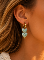 Bali Mint Love Earrings