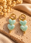 Bali Mint Love Earrings
