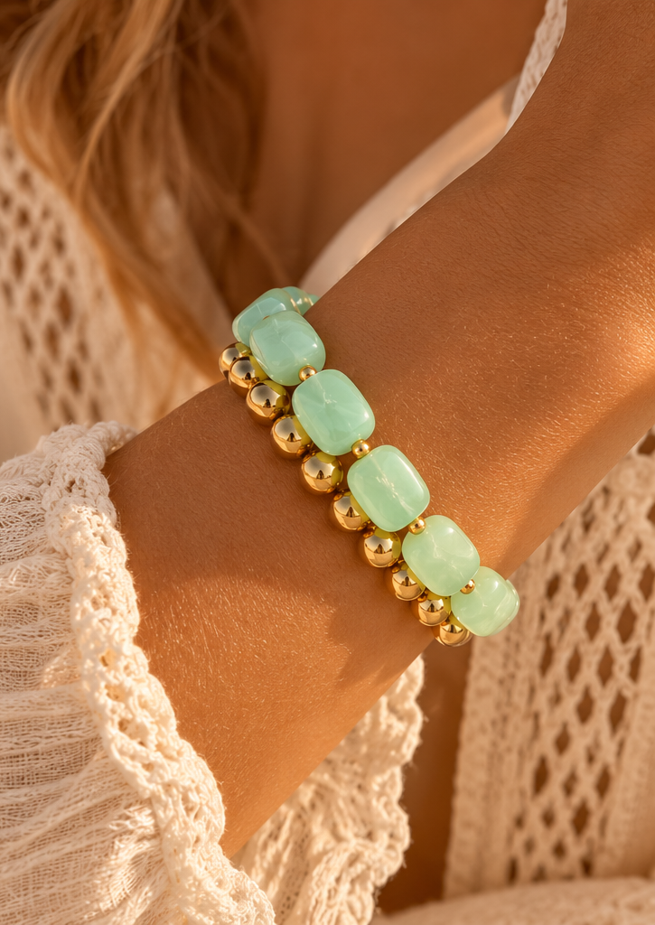 Bali Lagoon Bead Bracelet Set