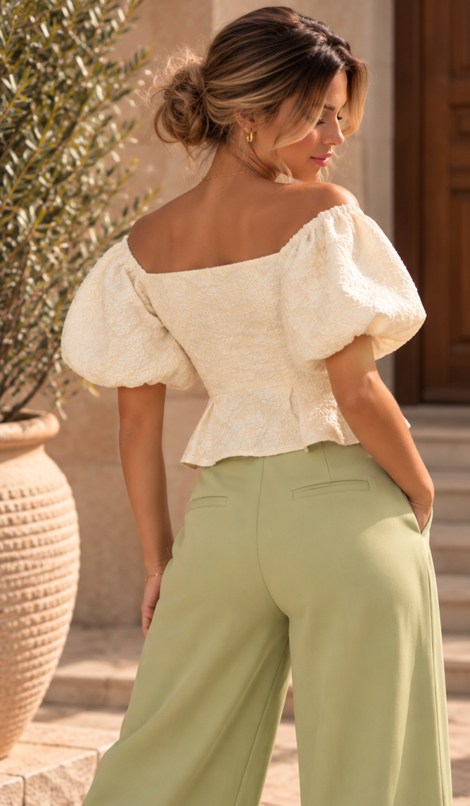 Bali Pearl Puff Top