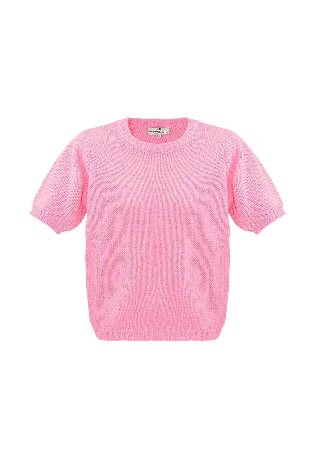 Bali Blush Knit Puff Top
