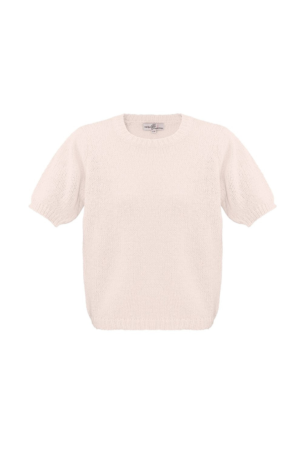 Bali Ivory Knit Puff Top