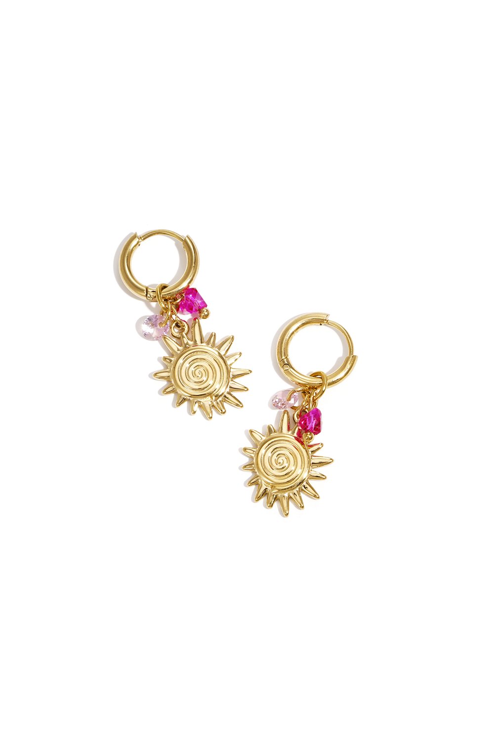 Bali Sun Charm Earrings