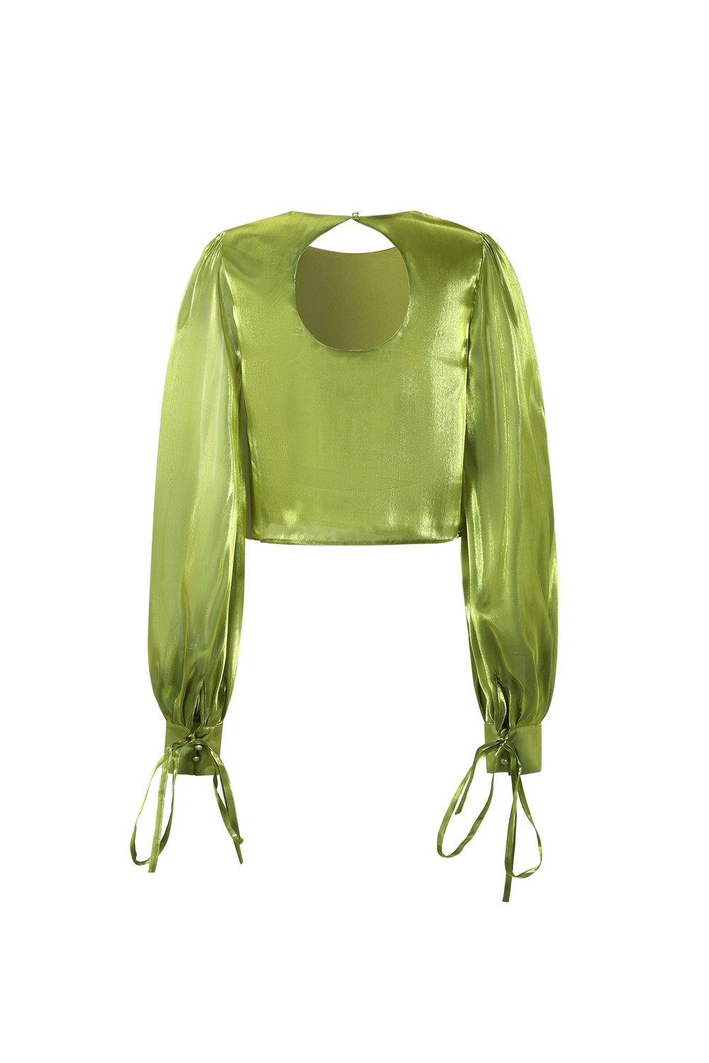 Bali Shimmer Pearl Blouse Green
