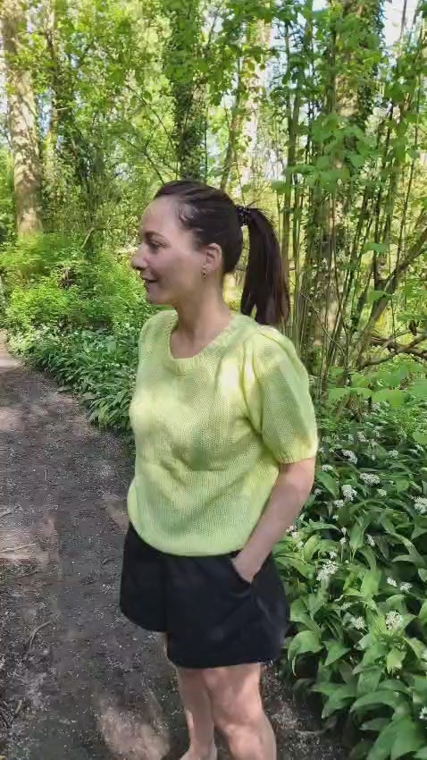 Bali Lime Bow Knit Top