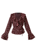 Bali Cocoa Dots Blouse