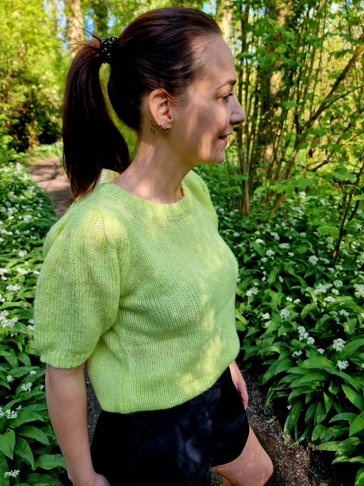 Bali Lime Bow Knit Top