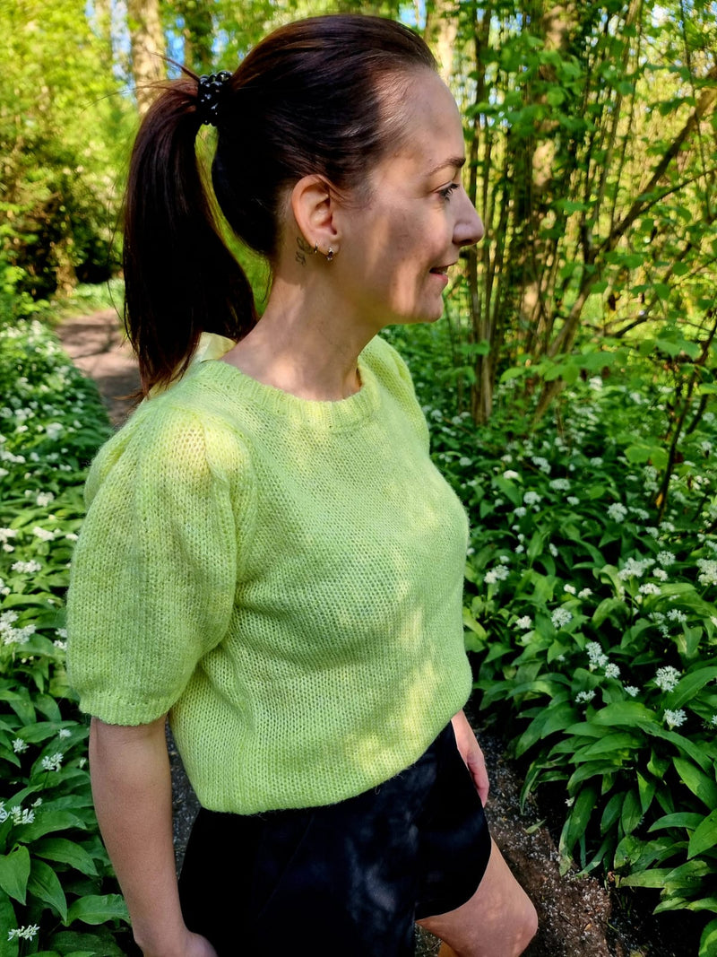Bali Lime Bow Knit Top