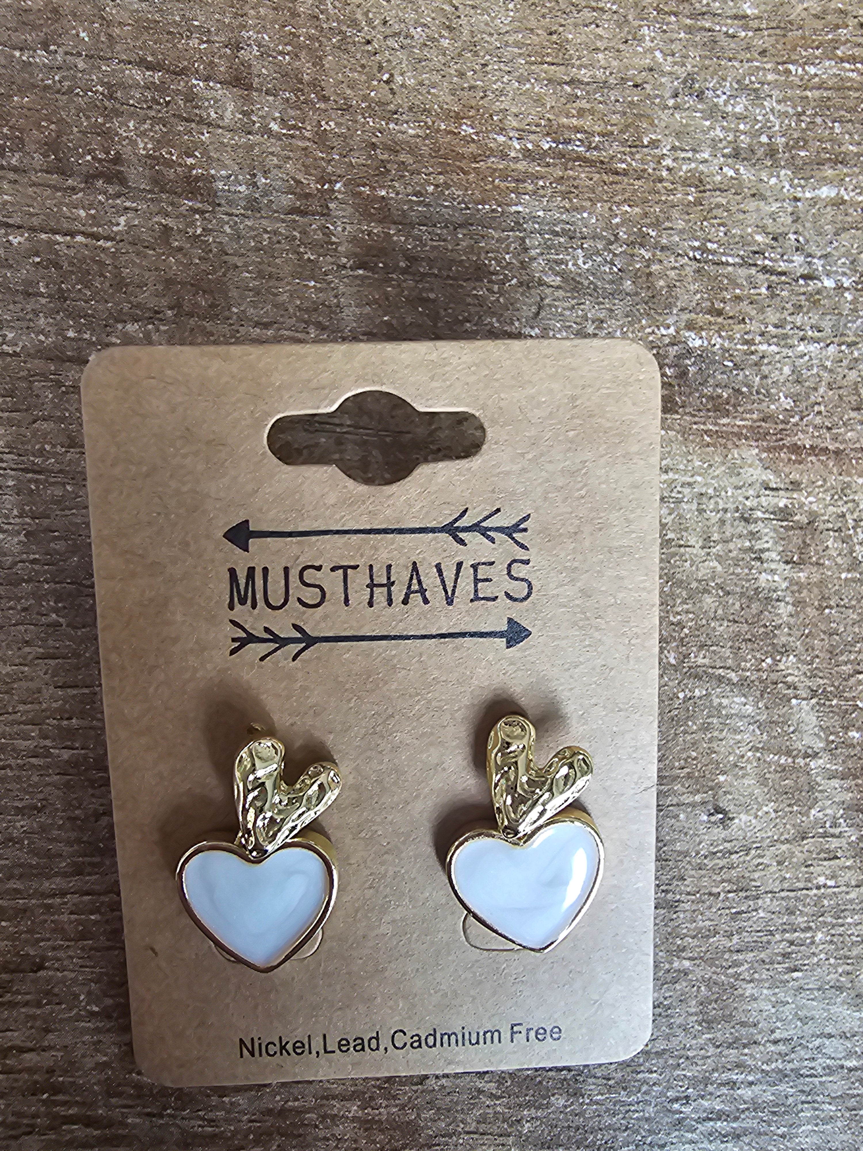 Musthaves oorbellen hart