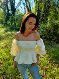 Bali Pearl Puff Top